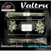N16-EQ-VTSSP 20" Valtru Stainless Steel Spoke set for Norton Equal Cotton Reel Spool Hub